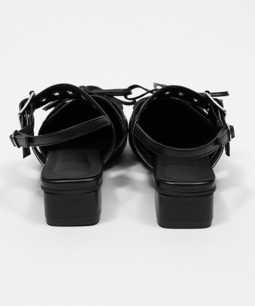 WEGO（ウィゴー）の「WEGO/【26年春夏新作】レースアップポインテッドシューズ（パンプス・レディース・ブラック・X-LARGE/LARGE/MEDIUM/SMALL）」の17枚目の写真