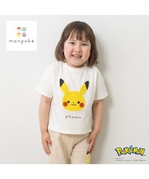 monpoke（モンポケ）の「monpoke モンポケ 半袖Ｔシャツ サガラ刺繍 ピカチュウ（Tシャツ/カットソー）」