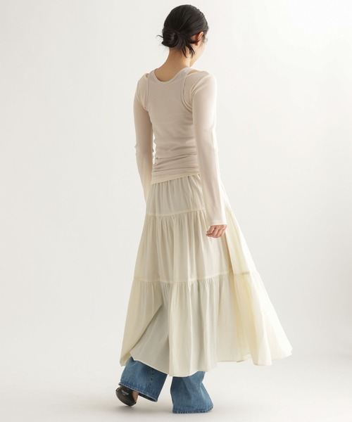 studio CLIP(スタディオクリップ)の「【daily CLIP】タンクレイヤードプルオーバー(Tシャツ/カットソー・レディース・ピンク/ベージュ・FREE)」の3枚目の写真