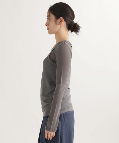 studio CLIP(スタディオクリップ)の「【daily CLIP】タンクレイヤードプルオーバー(Tシャツ/カットソー・レディース・ピンク/ベージュ・FREE)」の5枚目の写真