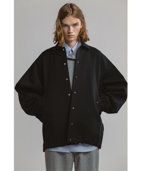 CINOH(チノ)の「DEEP ARMHOLE COACH JACKET(ブルゾン・メンズ・ブラック・46)」の10枚目の写真