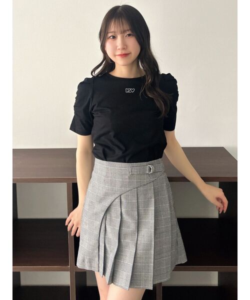 dazzlin(ダズリン)の「【WEB限定】リボンストーンプチTシャツ(Tシャツ/カットソー・レディース・ピンク/ブラック/オフホワイト・FREE)」の21枚目の写真