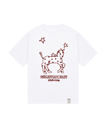 [ユニセックス]ドットポニー半袖Tシャツ_4カラー