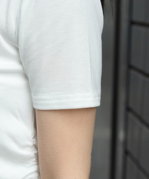 WEGO(ウィゴー)の「WEGO/【26年春夏新作】ヘンリーネックフードT(Tシャツ/カットソー・レディース・その他1/ホワイト/その他2・FREE)」の9枚目の写真