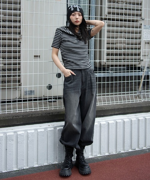 WEGO(ウィゴー)の「WEGO/【26年春夏新作】ヘンリーネックフードT(Tシャツ/カットソー・レディース・その他1/ホワイト/その他2・FREE)」の19枚目の写真
