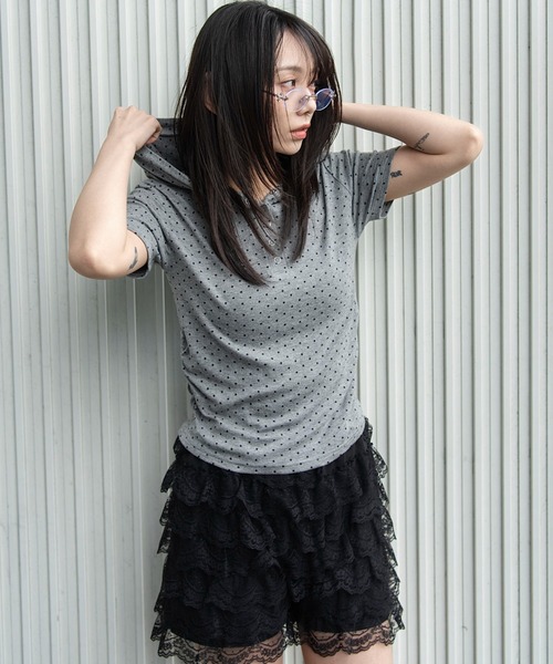 WEGO(ウィゴー)の「WEGO/【26年春夏新作】ヘンリーネックフードT(Tシャツ/カットソー・レディース・その他1/ホワイト/その他2・FREE)」の22枚目の写真