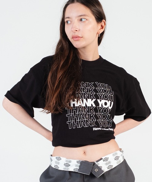 BEDWIN & THE HEARTBREAKERS（ベドウィン アンド ザ ハートブレイカーズ）の「S/S PRINTED TEE "THANK YOU"（Tシャツ/カットソー・メンズ・ネイビー/レッド/グリーン/ブルーグリーン/ネイビー系/ブラック/グレー・XX-LARGE/X-LARGE/LARGE/MEDIUM/SMALL）」の2枚目の写真
