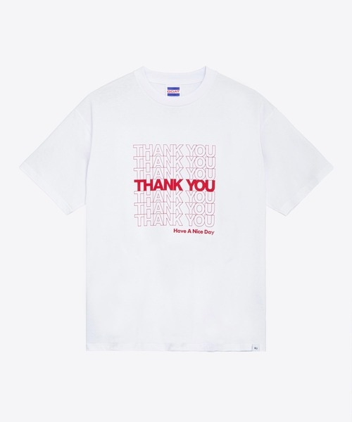 BEDWIN & THE HEARTBREAKERS(ベドウィン アンド ザ ハートブレイカーズ)の「S/S PRINTED TEE "THANK YOU"(Tシャツ/カットソー・メンズ・ネイビー/レッド/グリーン・XX-LARGE/X-LARGE/LARGE/MEDIUM/SMALL)」の8枚目の写真