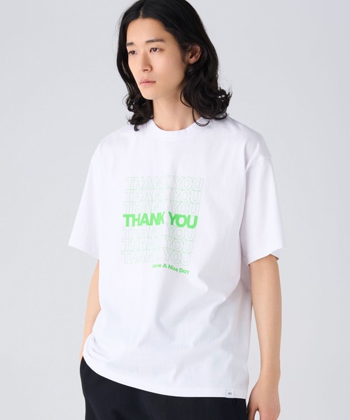 BEDWIN & THE HEARTBREAKERS(ベドウィン アンド ザ ハートブレイカーズ)の「S/S PRINTED TEE "THANK YOU"(Tシャツ/カットソー・メンズ・ネイビー/レッド/グリーン・XX-LARGE/X-LARGE/LARGE/MEDIUM/SMALL)」の14枚目の写真