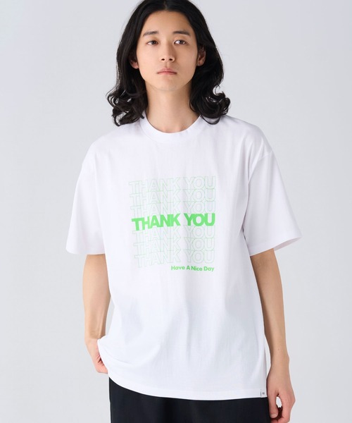BEDWIN & THE HEARTBREAKERS(ベドウィン アンド ザ ハートブレイカーズ)の「S/S PRINTED TEE "THANK YOU"(Tシャツ/カットソー・メンズ・ネイビー/レッド/グリーン・XX-LARGE/X-LARGE/LARGE/MEDIUM/SMALL)」の13枚目の写真