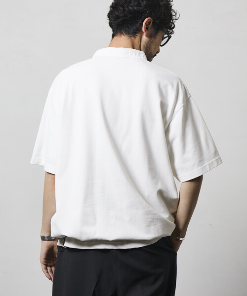 Firsthand(ファーストハンド)の「Firsthand/ファーストハンド ビッグシルエット スピンドル ショートスリーブ テックポロ(ポロシャツ・メンズ・チャコールグレー/グレー/ホワイト/ブラック・LARGE/MEDIUM)」の7枚目の写真