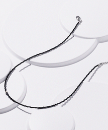 JBANS CLASSIC（ジェイバンスクラシック）の「アンティークボールペンダント2mmスリムブラックビーズネックレス (C2503-AN971_BK)（ネックレス）」