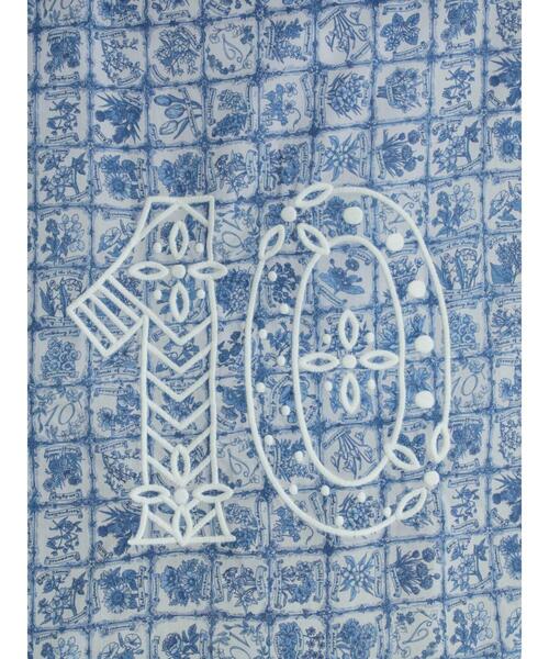 TSUHARU by Samansa Mos2（ツハルバイサマンサモスモス）の「【LIBERTY FABRICS】Botanical Language柄トートバッグ（ハンドバッグ・レディース・ブルー/キナリ・F）」の11枚目の写真