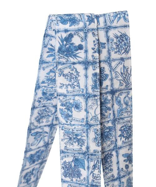 TSUHARU by Samansa Mos2（ツハルバイサマンサモスモス）の「【LIBERTY FABRICS】Botanical Language柄トートバッグ（ハンドバッグ・レディース・ブルー/キナリ・F）」の19枚目の写真