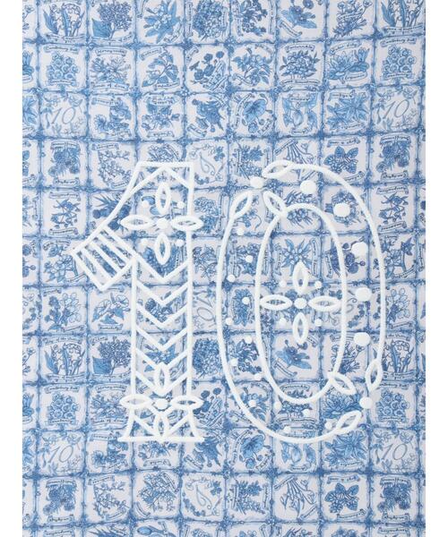 TSUHARU by Samansa Mos2（ツハルバイサマンサモスモス）の「【LIBERTY FABRICS】Botanical Language柄トートバッグ（ハンドバッグ・レディース・ブルー/キナリ・F）」の20枚目の写真
