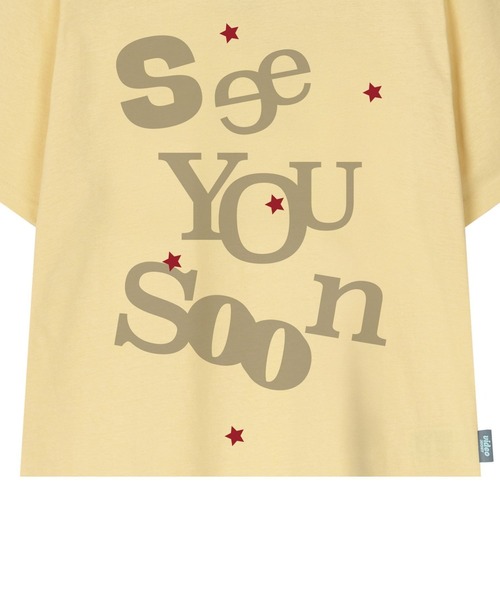 Video Jockey(ビデオジョッキー)の「【UNISEX】VIDEO JOCKEY/SEE YOU SOON スタープリントTシャツ(Tシャツ/カットソー・レディース・イエロー/ホワイト・MEDIUM)」の10枚目の写真