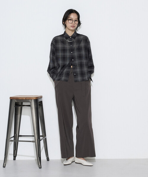 COMME CA(コムサ)の「モノトーンシアーチェック シャツ(シャツ/ブラウス・レディース・オフホワイト/ブラック・9号)」の17枚目の写真
