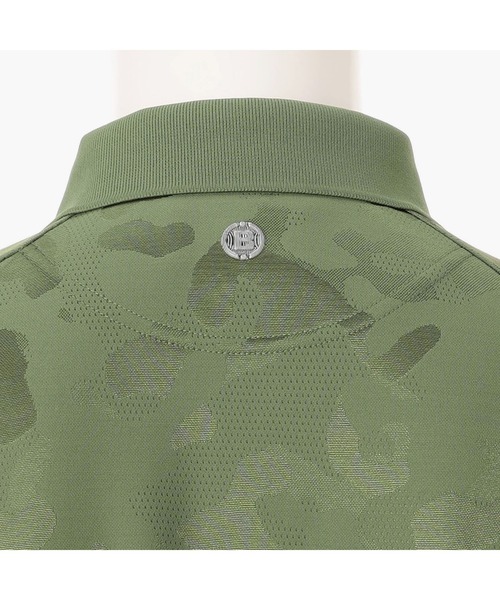 BRIEFING(ブリーフィング)の「【BRIEFING GOLF/ブリーフィングゴルフ】MEN’S CAMO JQ POLO RF(Tシャツ/カットソー・メンズ・ブラック/オリーブ/ホワイト・L/M)」の5枚目の写真