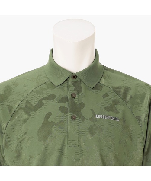 BRIEFING(ブリーフィング)の「【BRIEFING GOLF/ブリーフィングゴルフ】MEN’S CAMO JQ POLO RF(Tシャツ/カットソー・メンズ・ブラック/オリーブ/ホワイト・L/M)」の6枚目の写真