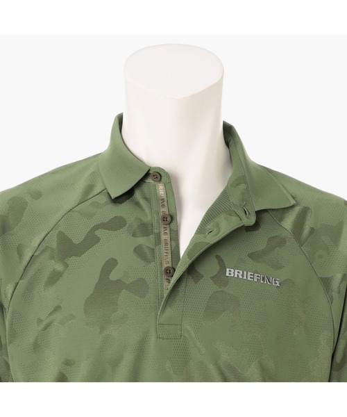 BRIEFING(ブリーフィング)の「【BRIEFING GOLF/ブリーフィングゴルフ】MEN’S CAMO JQ POLO RF(Tシャツ/カットソー・メンズ・ブラック/オリーブ/ホワイト・L/M)」の7枚目の写真