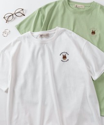 【71】【BEVERLY HILLS POLO CLUB/ビバリーヒルズポロクラブ】ワンポイント アイコン クルーネックTシャツ/レディース