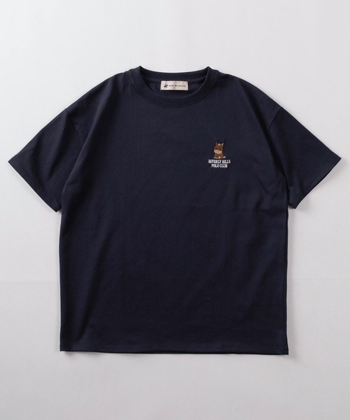 BEVERLY HILLS POLO CLUB(ビバリーヒルズポロクラブ)の「【71】【BEVERLY HILLS POLO CLUB/ビバリーヒルズポロクラブ】ワンポイント アイコン クルーネックTシャツ/レディース(Tシャツ/カットソー・レディース・ブルー系その他/ブラック系その他/ホワイト/ライトグリーン/ピンク/ブラック/ネイビー/ホワイト系その他・L/M)」の9枚目の写真