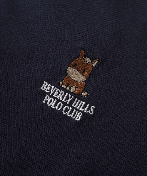 BEVERLY HILLS POLO CLUB(ビバリーヒルズポロクラブ)の「【71】【BEVERLY HILLS POLO CLUB/ビバリーヒルズポロクラブ】ワンポイント アイコン クルーネックTシャツ/レディース(Tシャツ/カットソー・レディース・ブルー系その他/ブラック系その他/ホワイト/ライトグリーン/ピンク/ブラック/ネイビー/ホワイト系その他・L/M)」の11枚目の写真