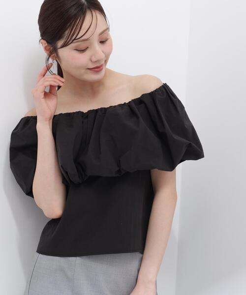 PROPORTION BODY DRESSING（プロポーションボディドレッシング）の「バルーンオフショルブラウス / 1216110504（シャツ/ブラウス・レディース・ブラック/ピンク/ホワイト系その他・FREE）」の5枚目の写真
