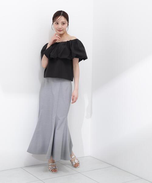 PROPORTION BODY DRESSING（プロポーションボディドレッシング）の「バルーンオフショルブラウス / 1216110504（シャツ/ブラウス・レディース・ブラック/ピンク/ホワイト系その他・FREE）」の6枚目の写真
