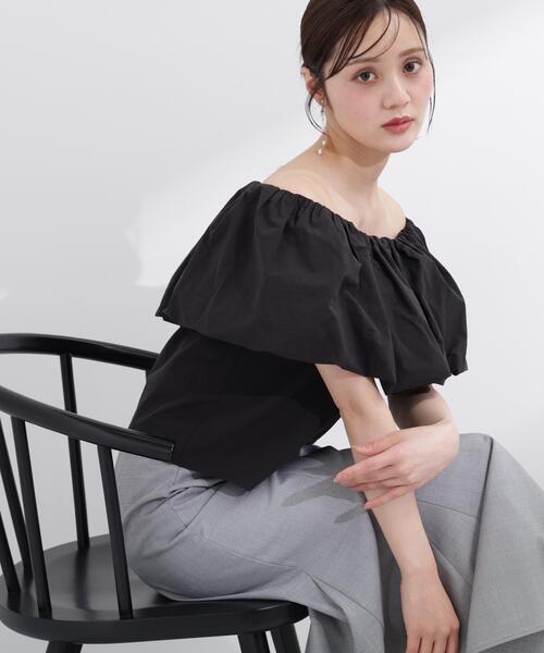 PROPORTION BODY DRESSING（プロポーションボディドレッシング）の「バルーンオフショルブラウス / 1216110504（シャツ/ブラウス・レディース・ブラック/ピンク/ホワイト系その他・FREE）」の8枚目の写真