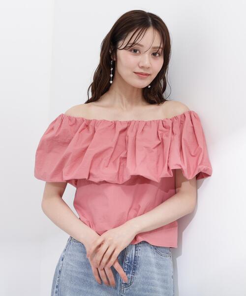 PROPORTION BODY DRESSING（プロポーションボディドレッシング）の「バルーンオフショルブラウス / 1216110504（シャツ/ブラウス・レディース・ブラック/ピンク/ホワイト系その他・FREE）」の18枚目の写真