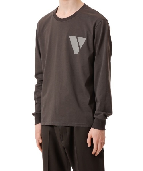 VEIN （ヴェイン）の「110/2 CO/PE ジャージー VPW L/S TEE / 110/2 CO/PE JERSEY VPW L/S TEE（Tシャツ/カットソー・メンズ・ダークグレー/ホワイト・3/2/1）」の4枚目の写真