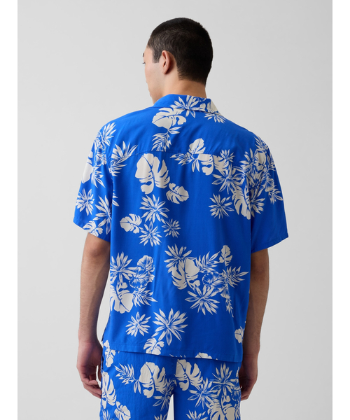 GAP（ギャップ）の「リラックス キャンプ カラーシャツ（シャツ/ブラウス・メンズ・ブルー/ブラウン/マルチ・L/M/XS/S/XL）」の10枚目の写真