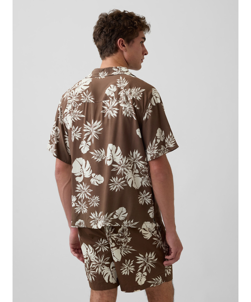 GAP（ギャップ）の「リラックス キャンプ カラーシャツ（シャツ/ブラウス・メンズ・ブルー/ブラウン/マルチ・L/M/XS/S/XL）」の12枚目の写真