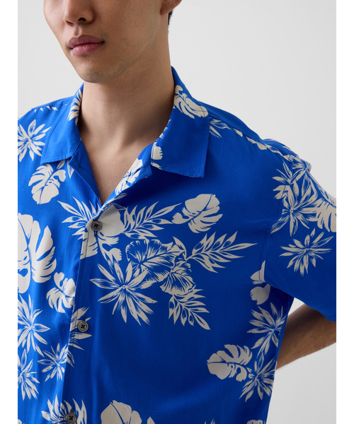 GAP（ギャップ）の「リラックス キャンプ カラーシャツ（シャツ/ブラウス・メンズ・ブルー/ブラウン/マルチ・L/M/XS/S/XL）」の13枚目の写真