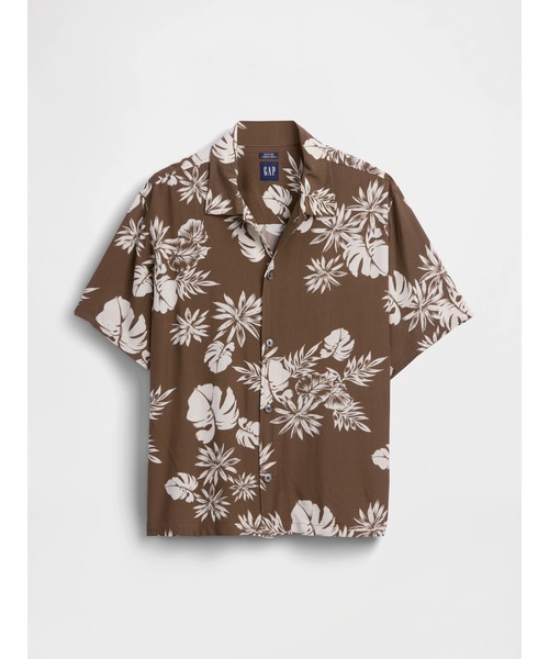 GAP（ギャップ）の「リラックス キャンプ カラーシャツ（シャツ/ブラウス・メンズ・ブルー/ブラウン/マルチ・L/M/XS/S/XL）」の5枚目の写真