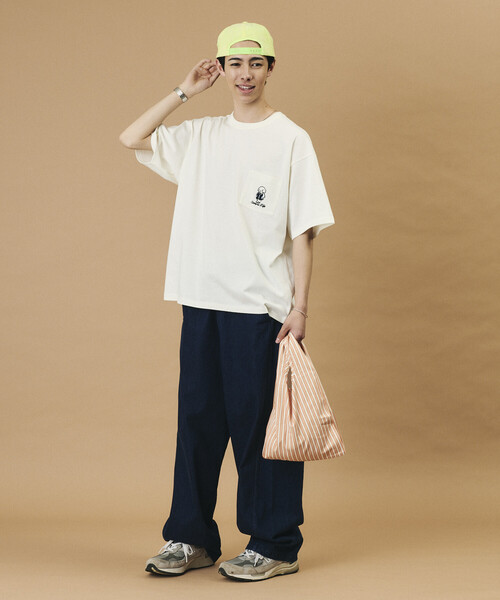 FREAK'S STORE(フリークスストア)の「tombonia/トムボニア バックプリント クルーネックTシャツ/キャンパスライフ(Tシャツ/カットソー・メンズ・ラベンダー/ライトグレー/ホワイト/チャコールグレー・LARGE/MEDIUM/SMALL)」の5枚目の写真