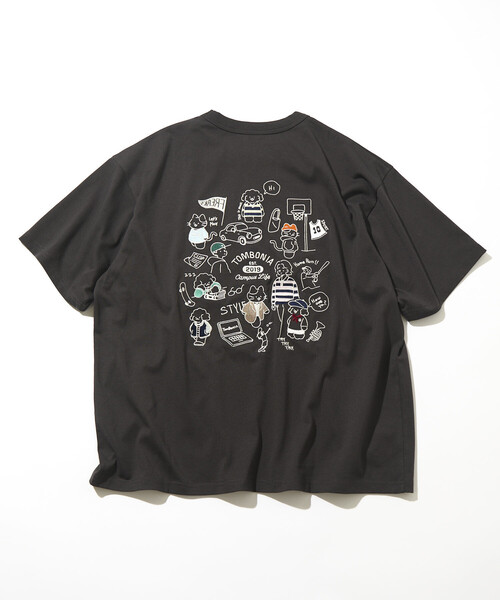 FREAK'S STORE(フリークスストア)の「tombonia/トムボニア バックプリント クルーネックTシャツ/キャンパスライフ(Tシャツ/カットソー・メンズ・ラベンダー/ライトグレー/ホワイト/チャコールグレー・LARGE/MEDIUM/SMALL)」の17枚目の写真