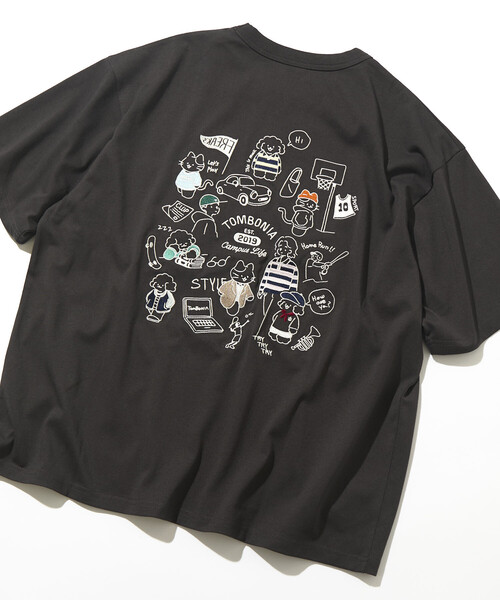 FREAK'S STORE(フリークスストア)の「tombonia/トムボニア バックプリント クルーネックTシャツ/キャンパスライフ(Tシャツ/カットソー・メンズ・ラベンダー/ライトグレー/ホワイト/チャコールグレー・LARGE/MEDIUM/SMALL)」の18枚目の写真