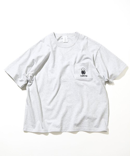 FREAK'S STORE(フリークスストア)の「tombonia/トムボニア バックプリント クルーネックTシャツ/キャンパスライフ(Tシャツ/カットソー・メンズ・ラベンダー/ライトグレー/ホワイト/チャコールグレー・LARGE/MEDIUM/SMALL)」の11枚目の写真