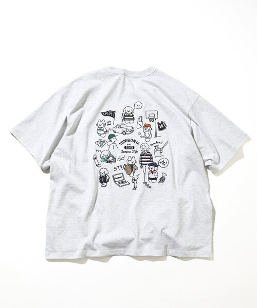 FREAK'S STORE(フリークスストア)の「tombonia/トムボニア バックプリント クルーネックTシャツ/キャンパスライフ(Tシャツ/カットソー・メンズ・ラベンダー/ライトグレー/ホワイト/チャコールグレー・LARGE/MEDIUM/SMALL)」の19枚目の写真