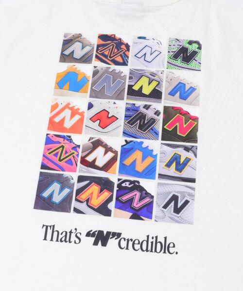 NEW BALANCE（ニューバランス）の「NEW BALANCE　NコラージュTシャツ（Tシャツ/カットソー・レディース・ブラック/パープル/ホワイト・SMALL）」の14枚目の写真
