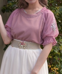 axes femme｜アクシーズファムのTシャツ/カットソー（花柄・ボタニカル