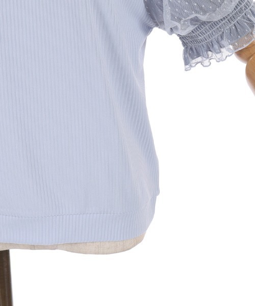 axes femme(アクシーズファム)の「ネモフィラ×スズラン刺繍プルオーバー(Tシャツ/カットソー・レディース・ホワイト/ピンク/サックスブルー・FREE)」の22枚目の写真
