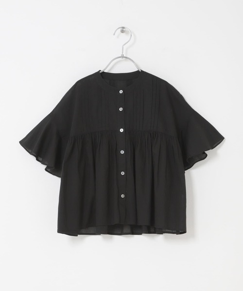 URBAN RESEARCH DOORS(アーバンリサーチドアーズ)の「『親子リンク』コットンボイルピンタックブラウス(KIDS)(シャツ/ブラウス・キッズ・ブラック/ブルー・120/105/135)」の12枚目の写真