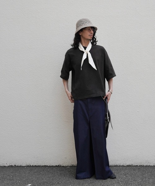 yoko sakamoto（ヨーコサカモト）の「【YOKO SAKAMOTO】BOX TUBE T-SHIRT（Tシャツ/カットソー・メンズ・ダークブラウン・FREE）」の6枚目の写真