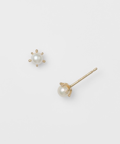 K10パールピアス（ピアス（両耳用））｜agete（アガット）の