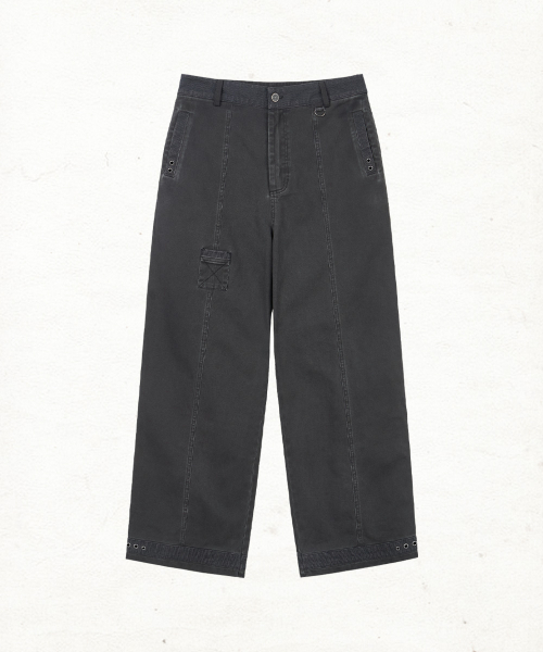 DANDEL(ダンデル)の「DD box stitch binding pants (CHARCOAL)(その他パンツ・レディース・その他・1/2)」の1枚目の写真