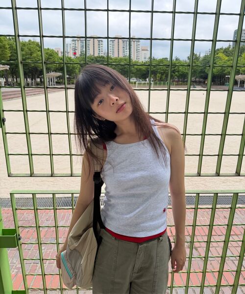 DANDEL(ダンデル)の「DD box stitch binding pants (CHARCOAL)(その他パンツ・レディース・その他・1/2)」の6枚目の写真