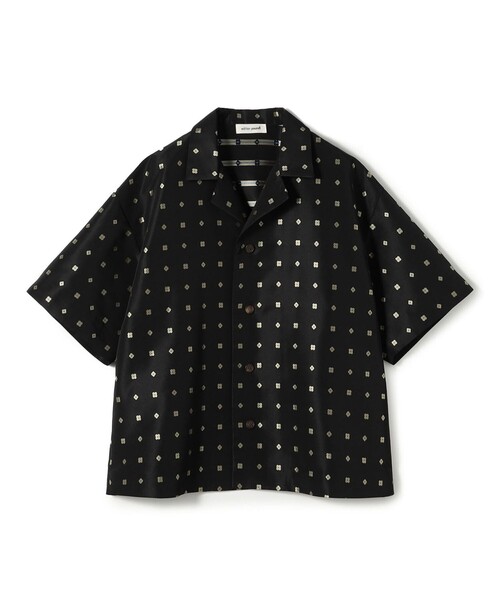 edition pourell(エディションプレル)の「edition pourell フラワージャガード シャツ(シャツ/ブラウス・レディース・ブラック系その他・34/36)」の1枚目の写真